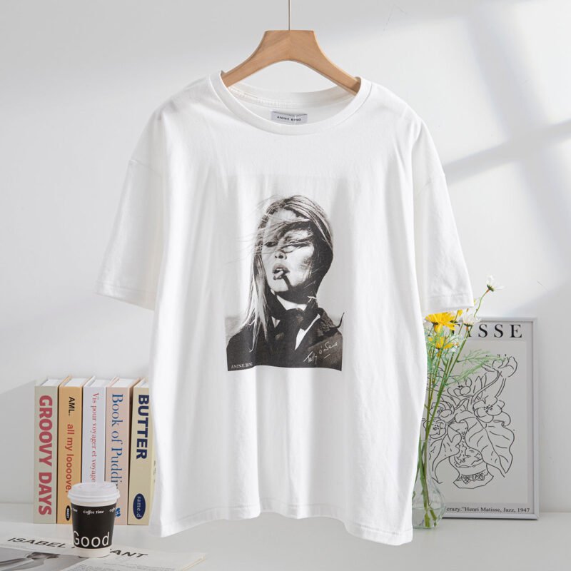 Summer Terry O'Neill portrait short-sleeved T-shirt-ABT23WT - 图片 3