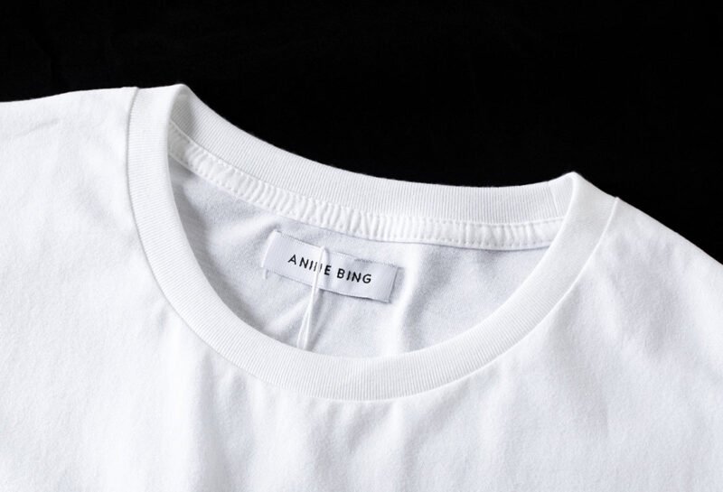 Summer Black Classic Letter Logo Printed Cotton Women's Round Neck Short-sleeved T-shirt-ABT05BK - 图片 16