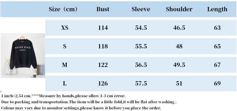 Black Women's Sportswear Letter Print Round Neck Sweatshirt-ABS2445BK - 图片 11