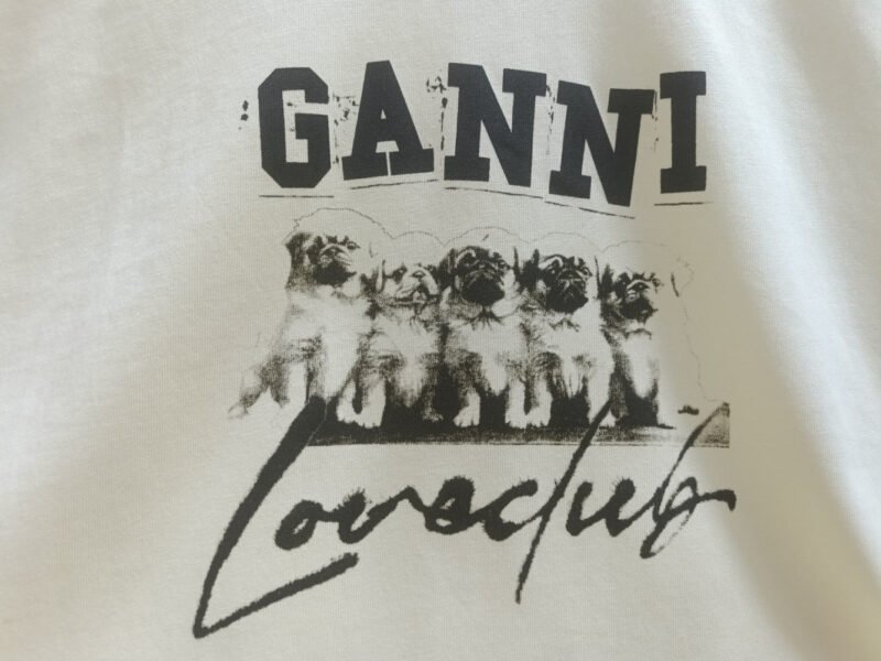 Little Dogs Printed Letter Cotton Casual O-neck Short Sleeve T-shirts Women-GN21 - 图片 8