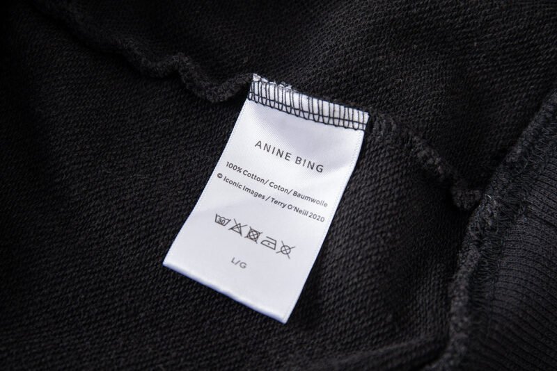 Blurred Lettering Print Women's Round Neck Sweatshirt-ABS2504BK - 图片 15