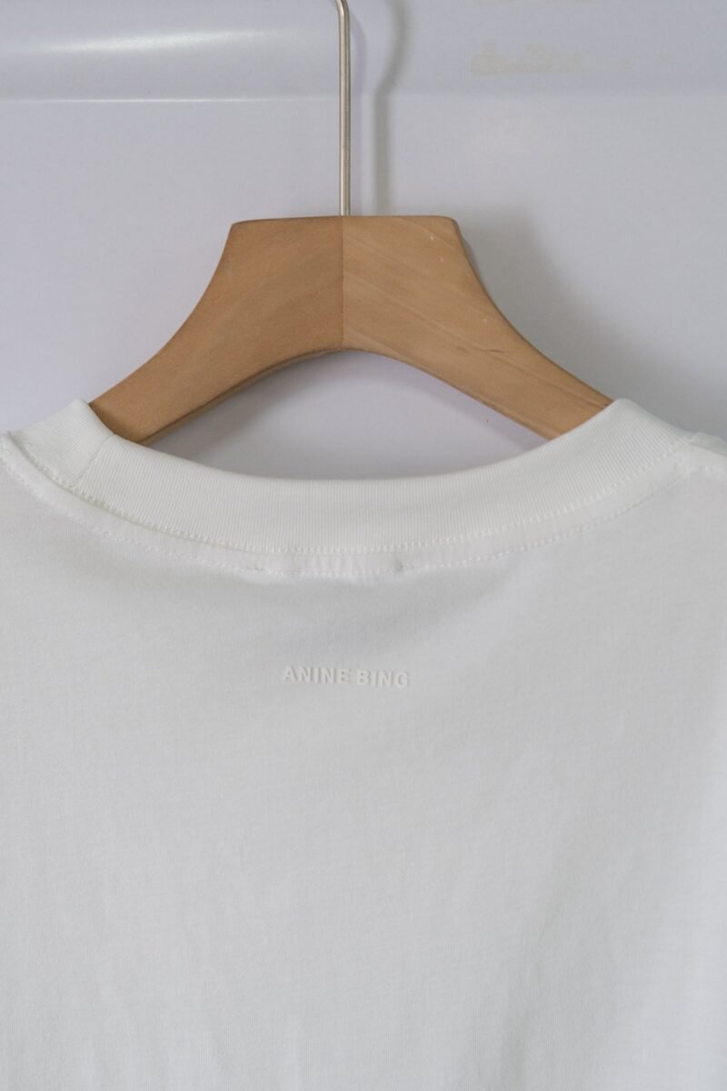 Letter Heart Print White Cotton Women's Short-sleeved T-shirt-ABC23WT - 图片 10