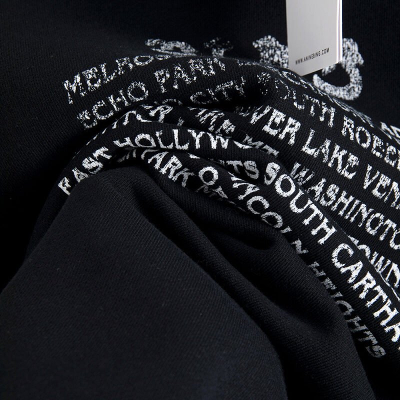 Autumn and Winter Retro Snowflake Washed Motorcycle Print Fleece Women's Sweatshirt-ABS2454BK - 图片 12