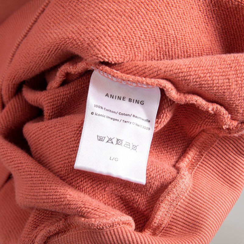 Round Neck Long Sleeve Letter Printed Washed Women's Sweatshirt-ABS2424PK - 图片 10