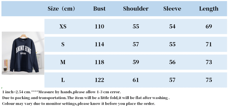 Letter Embroidery Loose Gray Cotton Fleece Women's Sweatshirt Long Sleeve Round Neck Pullover-ABS2472GY - 图片 27