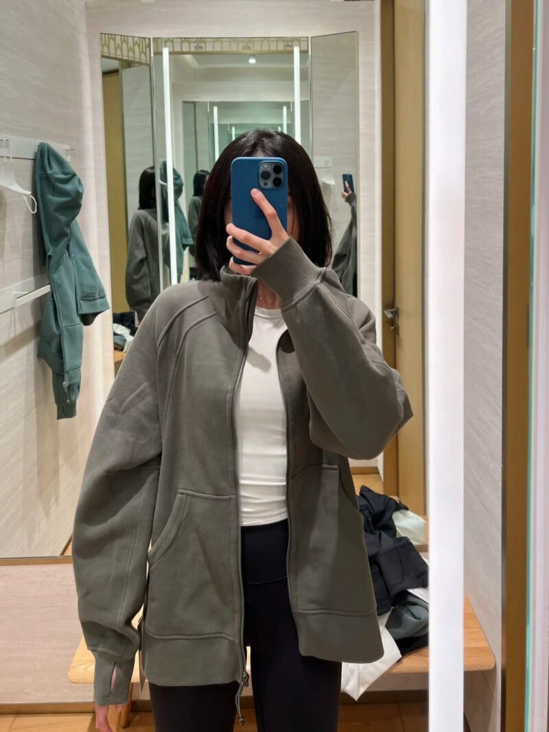 Scuba zipper Stand Collar Sweatshirt LL2510 - 图片 8