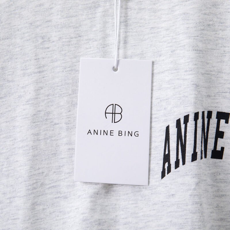 Classic Letter Printed Cotton Loose Off-White Women's Short-Sleeved T-Shirt ABT03GY - 图片 10