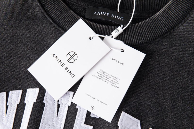 Green Classic Letter Patch Embroidery Fried Color Dyed Washed Distressed Women's Sweatshirt-ABS2482GN - 图片 13