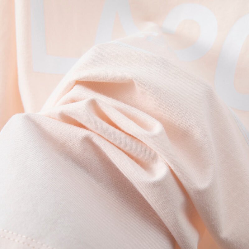 Classic Letter Print Pink Round Neck Women's Loose Short Sleeve T-Shirt-ABT42PK - 图片 12