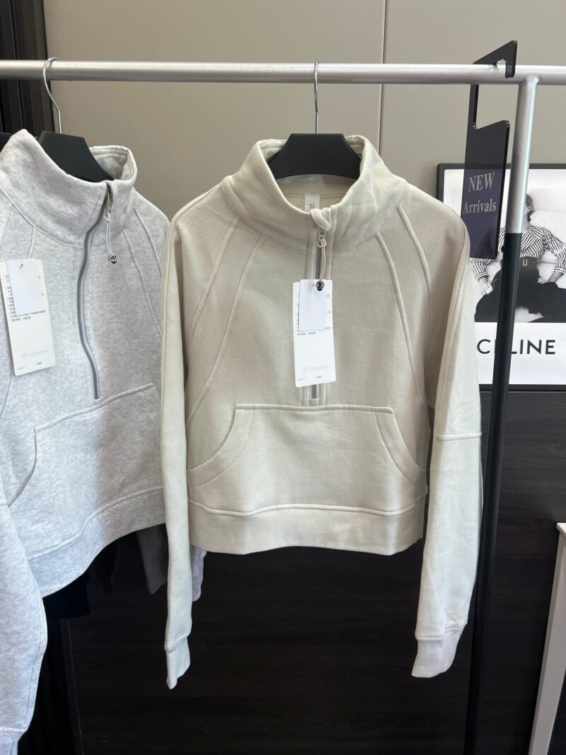 Scuba Half zip Stand Collar Sweatshirt LL2509 - 图片 4