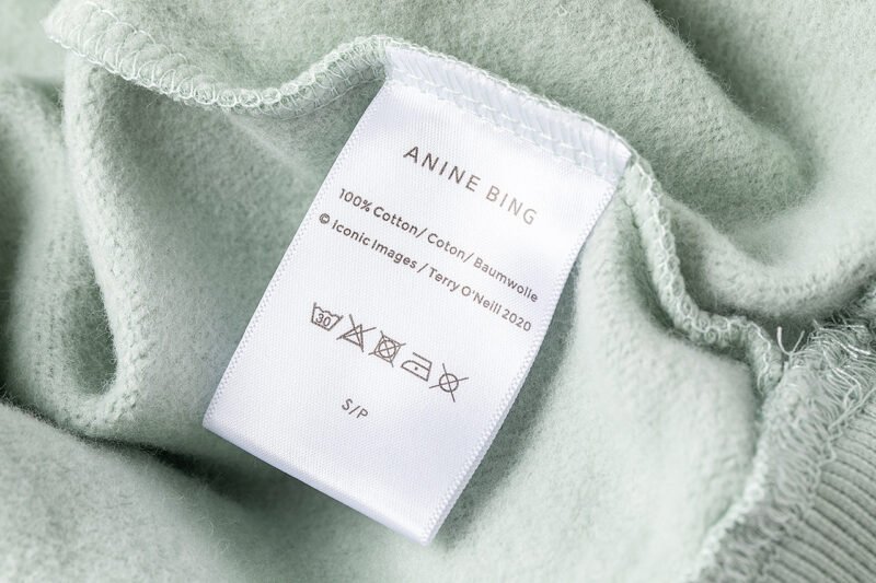 Light Green Classic Applique Embroidery BING Fleece Women's Loose Round Neck Sweatshirt-ABS2477GN - 图片 9