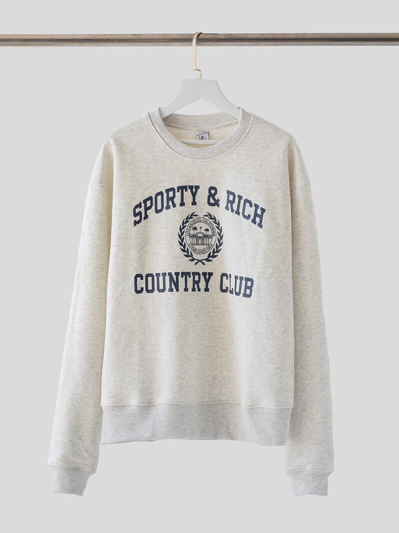 Logo Letter Printed Fleece Long Sleeve Pullover Sweatshirt Women-GN39 - 图片 7