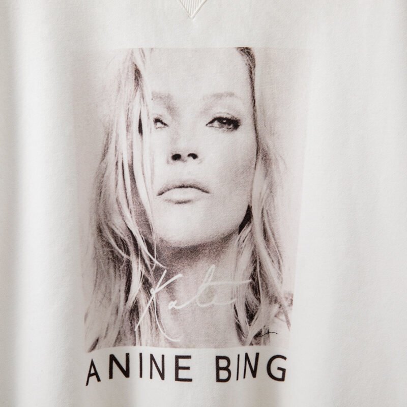Head Portrait Print Triangle Round Neck Plus Velvet Loose Women's Sweatshirt-ABS2442WT - 图片 8