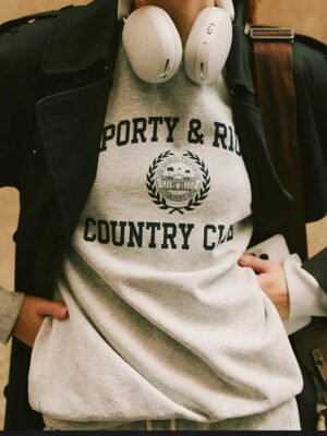 Logo Letter Printed Fleece Long Sleeve Pullover Sweatshirt Women-GN39