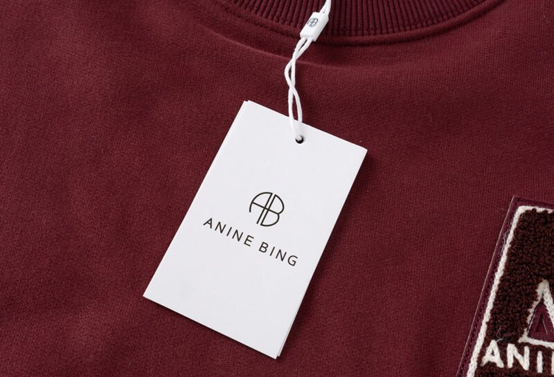 White Towel Embroidery Applique Embroidered Letters Distressed Washed Color Women's Sweatshirt-ABS2481WT - 图片 18