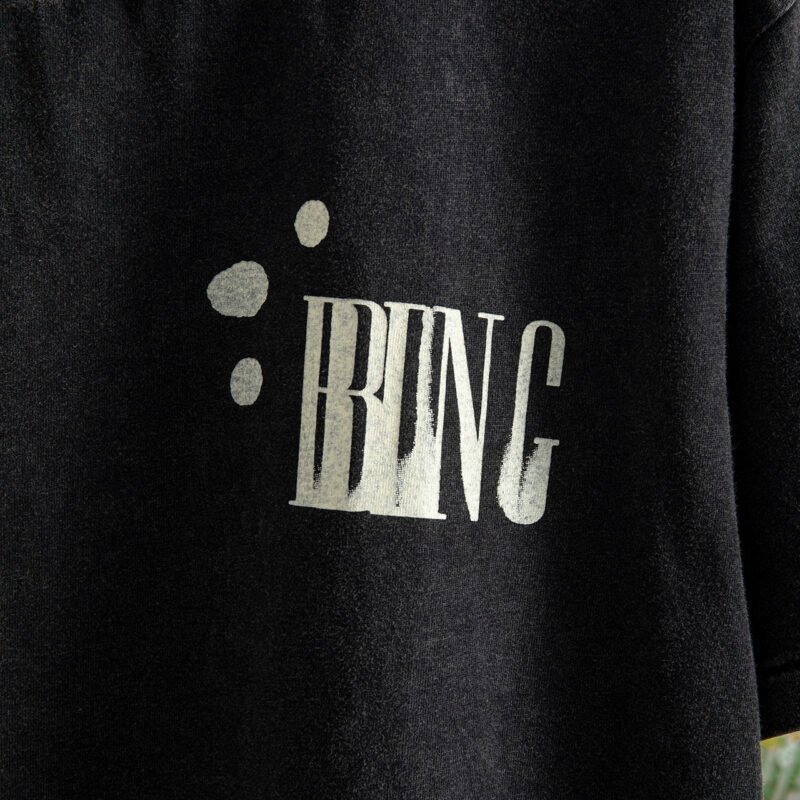 BING Printed Washed Women's Short-sleeved T-shirt-ABT29BK - 图片 5