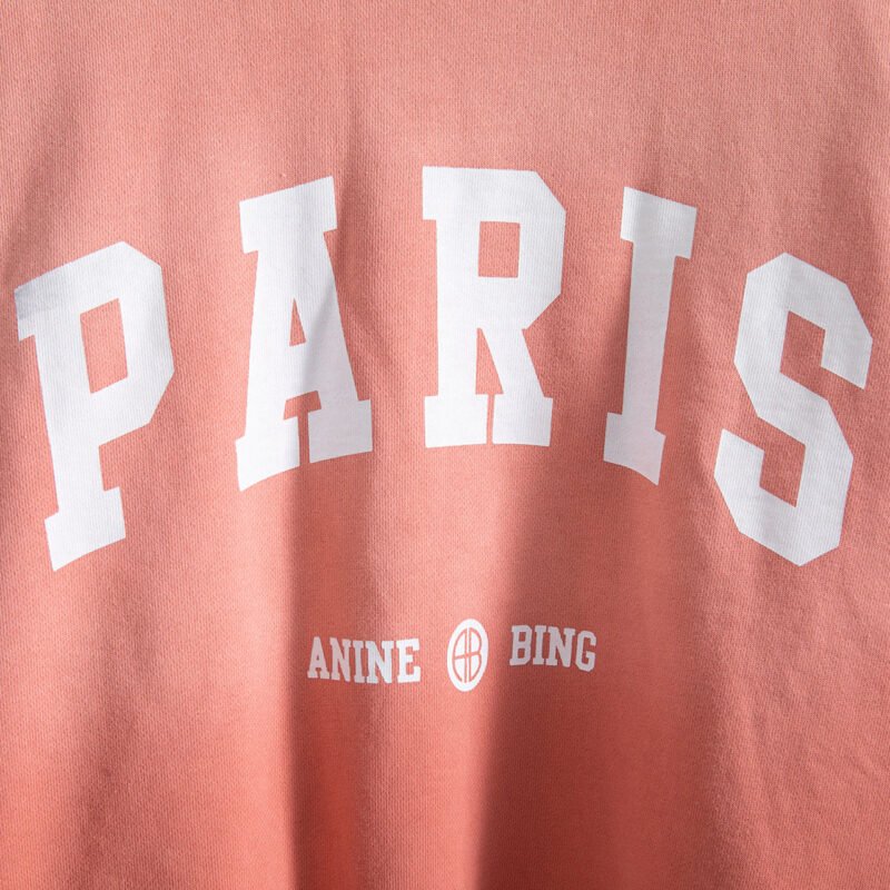 Letter Printed Light Green Round Neck Long Sleeve Women's Sweatshirt-ABS2416LD - 图片 20