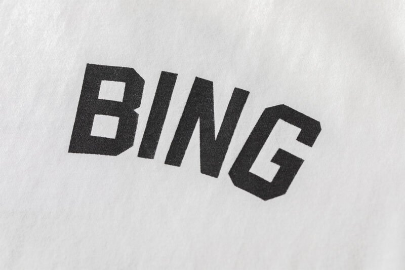 Summer Letter BING Back Star Print Cotton White Women's Short-sleeved T-shirt-ABT50WT - 图片 10