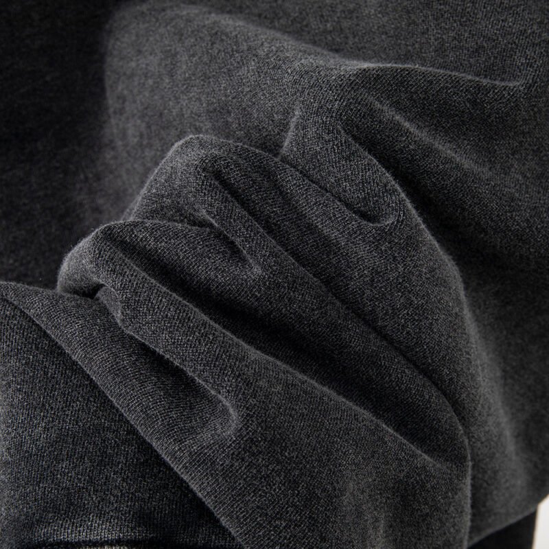 Autumn and Winter Black and Gray Classic Letter Printing Fried Color Washed Fried Snowflake Loose Women's Sweatshirt-ABS2410 - 图片 11