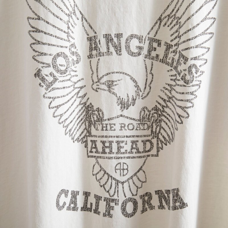 Summer Classic Sand Dot Eagle Print Cotton Round Neck Women's Short-sleeved T-shirt-ABT24WT - 图片 4