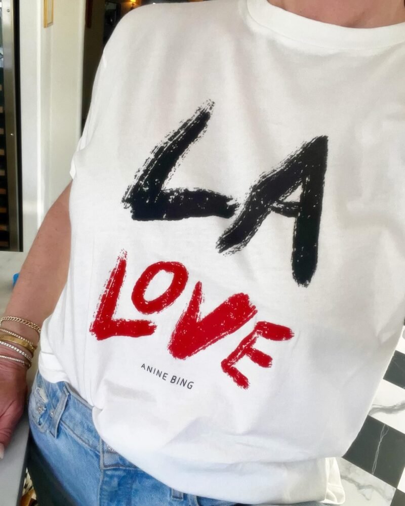 LOVE Letters Printed Cotton White O-Neck Ladies Short-Sleeved T-Shirt-SPF-228 - 图片 4