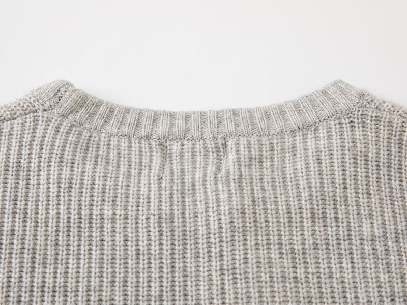 Winered Letter Embroidery Round Neck Sweater Women's Sweater-ABB06GY - 图片 17