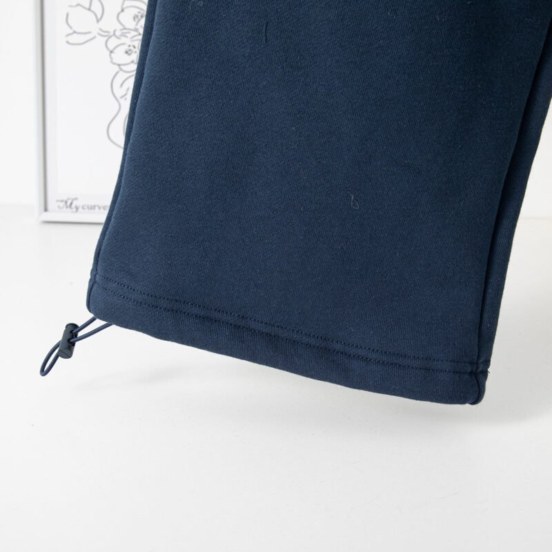 Letter Print Drawstring Plush Loose Women's Hoodie-ABS2412BK - 图片 16