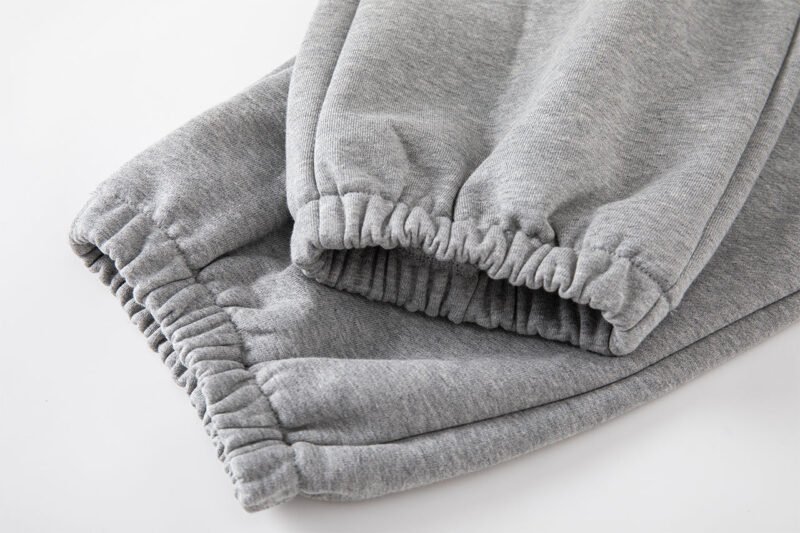 Lette Embroidery Lining Fleece Sports Women's Sweatpants Pants-ABP3018BK-ABP3018GY - 图片 7