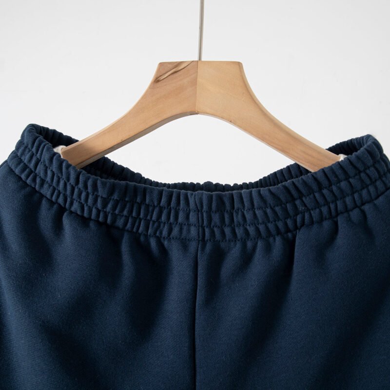 Classic Letter Elastic Waist Sports Pants Plus Fleece Women's Sweatpants-ABP01NB - 图片 4
