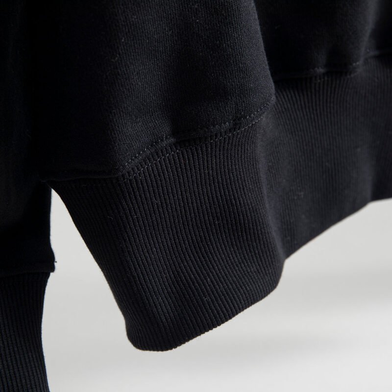 Classic Tiger Head Hand-cranked Embroidery Lining Fleece Round Neck Sweatshirt-ABS2435BK - 图片 7