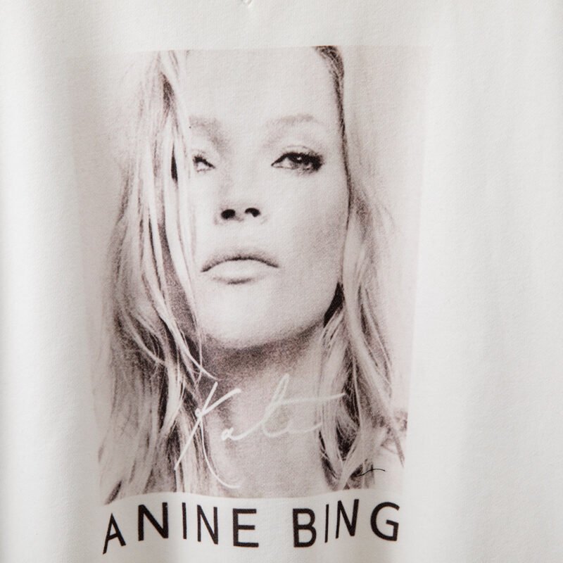 Head Portrait Print Triangle Round Neck Plus Velvet Loose Women's Sweatshirt-ABS2442WT - 图片 5