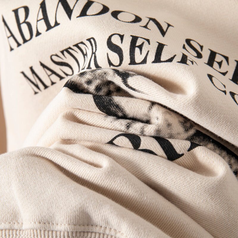 Snake Lettering Print Women's Fleece Crew Neck Sweatshirt-ABS2466SD - 图片 10