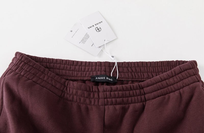 Women's Logo Embroidered Sports Fleece Cotton Sweatpants-ABP3019RD - 图片 11