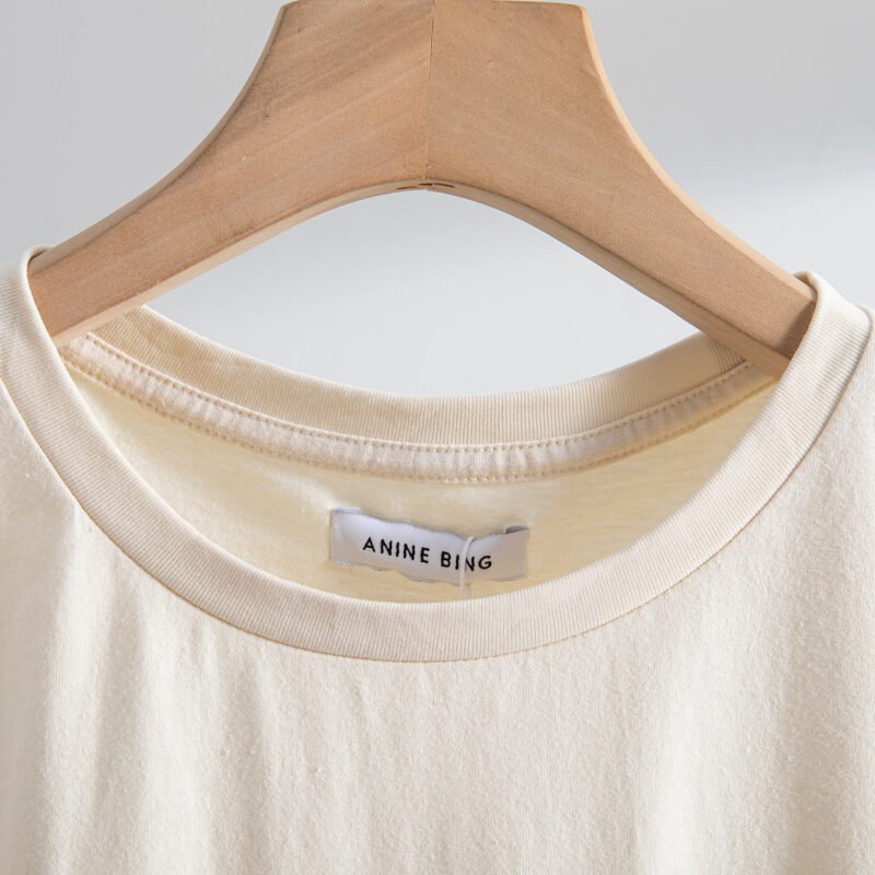 Summer Girls Portrait Film Print Cotton Round Neck Women's Short-sleeved T-shirt-ABT43WT - 图片 3