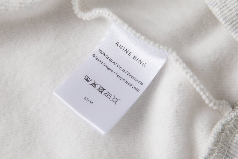 Autumn and Winter Front Printed White Edge Classic Letter Print Sports Women's Hooded Fleece Sweatshirt-ABS2486GY - 图片 10