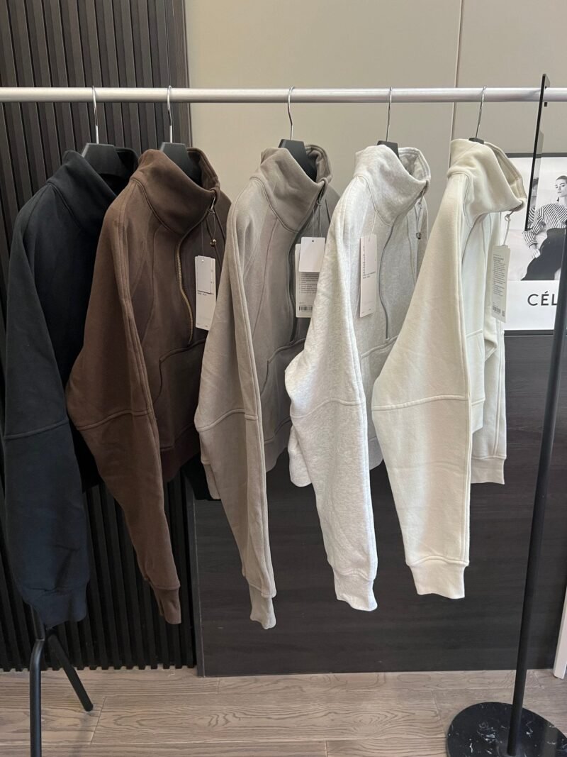 Scuba Half zip Stand Collar Sweatshirt LL2509 - 图片 15