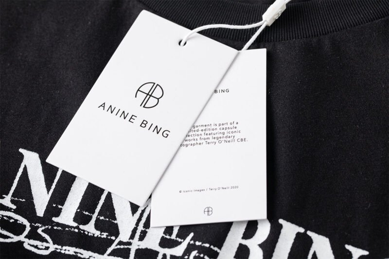 Letter Printed Washed Black and Gray Distressed Women's Short Sleeve T-Shirt-ABT49BK - 图片 8