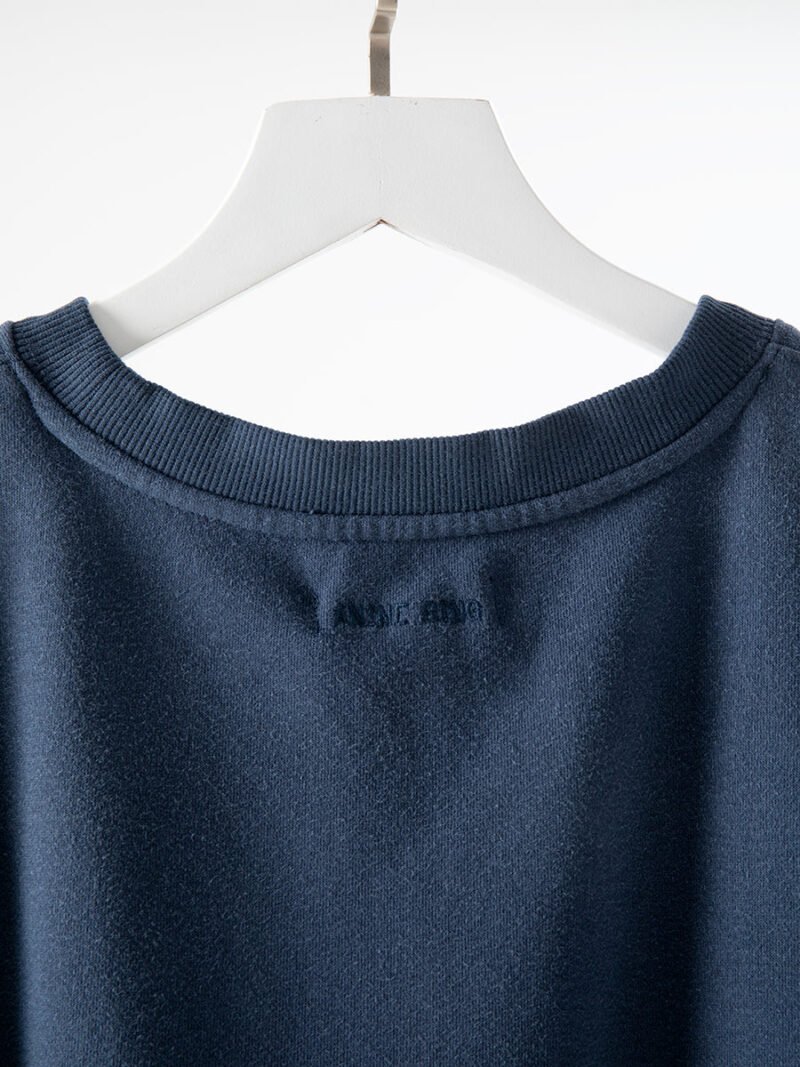 Tiger BING Print Fried Color Washing Navyblue Women's Fleece Sweatshirt-ABS2430BL - 图片 9