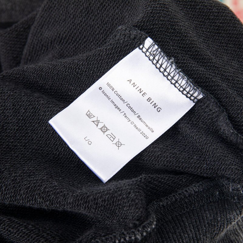 Autumn and Winter BING Printed Washed Color Ripped Loose Women's Sweatshirt-ABS2448BK - 图片 10