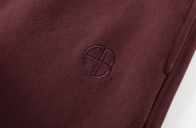 Women's Logo Embroidered Sports Fleece Cotton Sweatpants-ABP3019RD - 图片 6