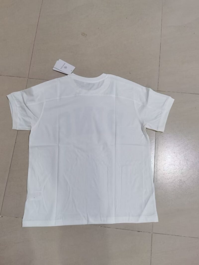 White Cotton with BING Lettering Women's Short-sleeved T-shirt-ABC16WT - 图片 6