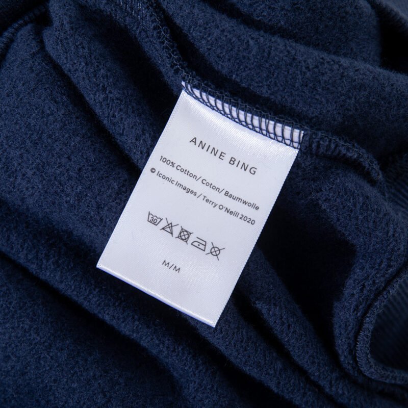 Navyblue BING Printed Fleece High Collar Loose Women's Sweatshirt-ABS2492RED - 图片 25