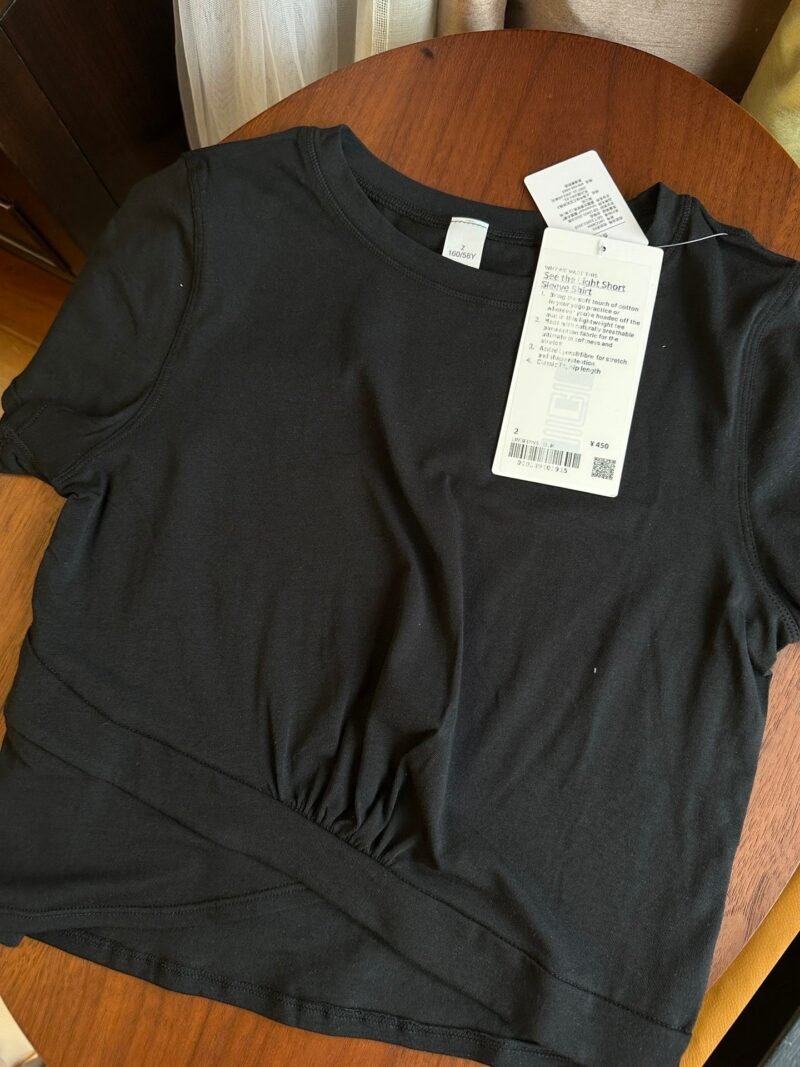 Yoga See the Light Short Sleeve Shirt T-Shirt Tee LL2521 - 图片 17