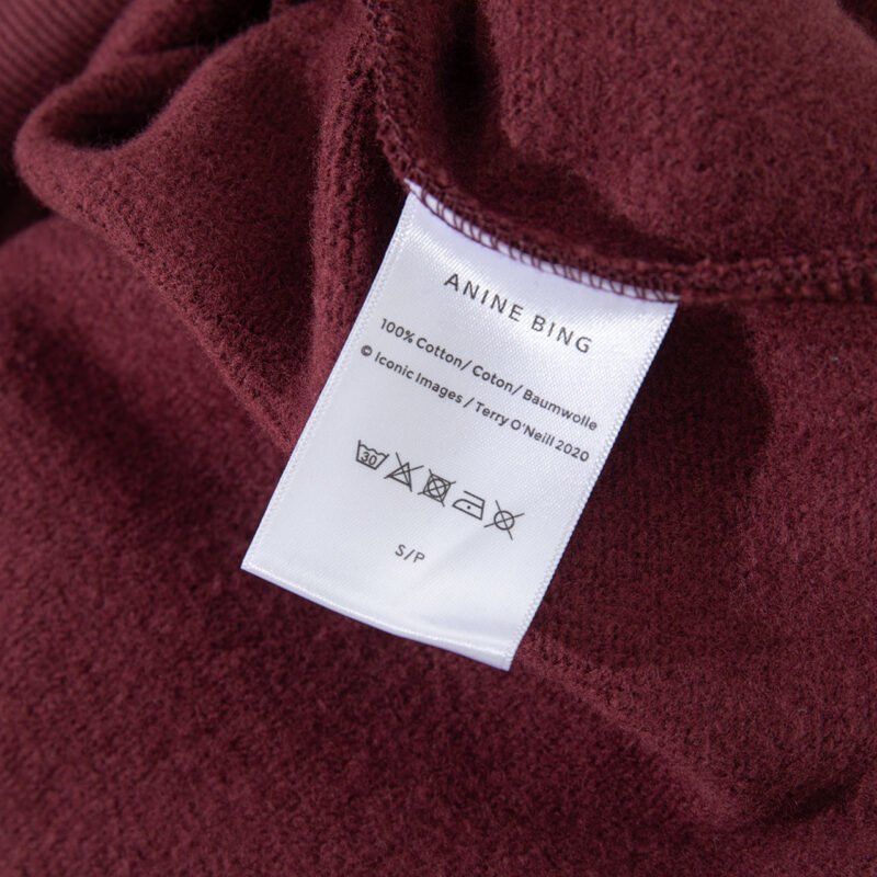 Navyblue BING Printed Fleece High Collar Loose Women's Sweatshirt-ABS2492RED - 图片 22
