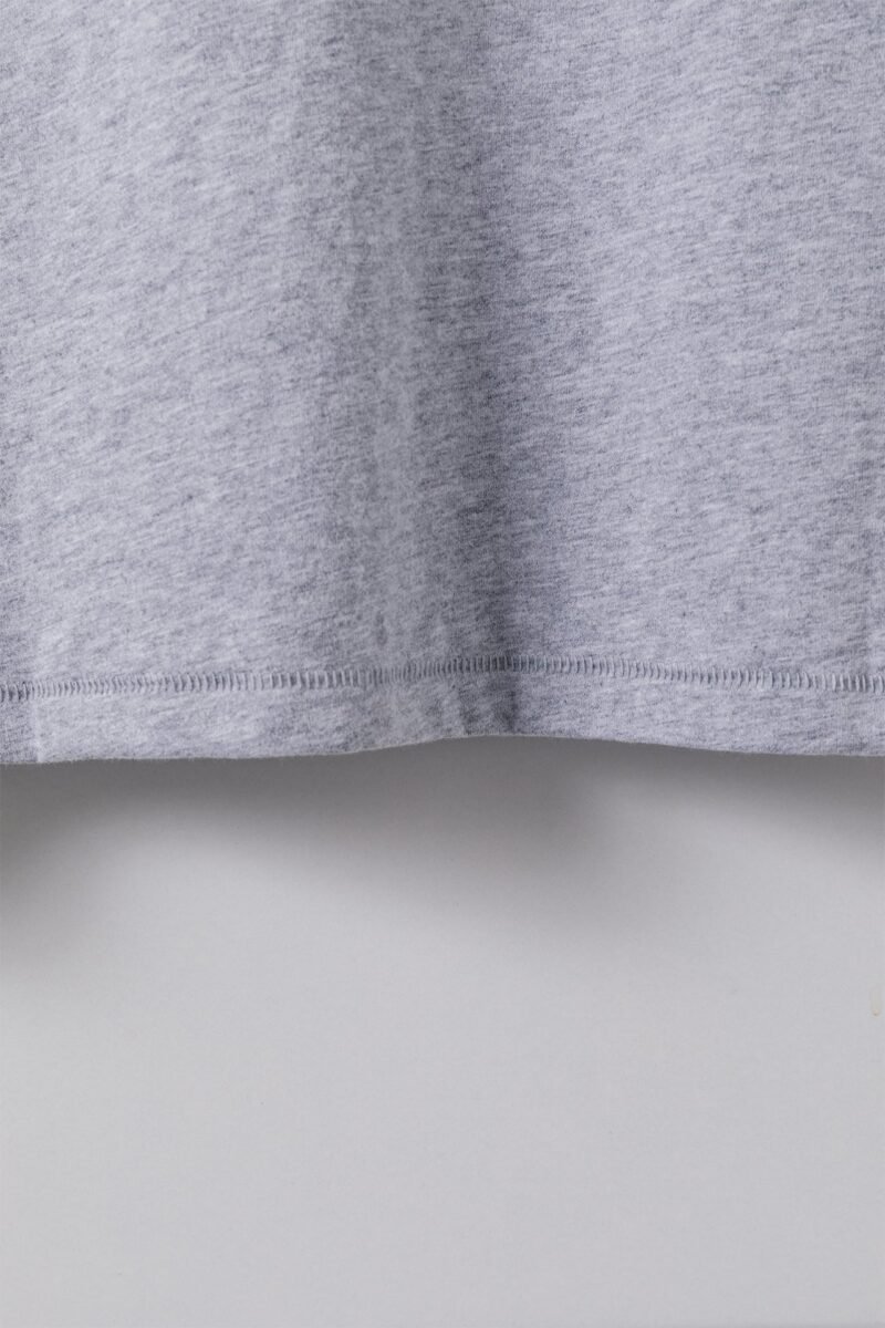 Women's LOGO Grey Short-sleeve T-shirt O-Neck Pullover-SPF-232 - 图片 9