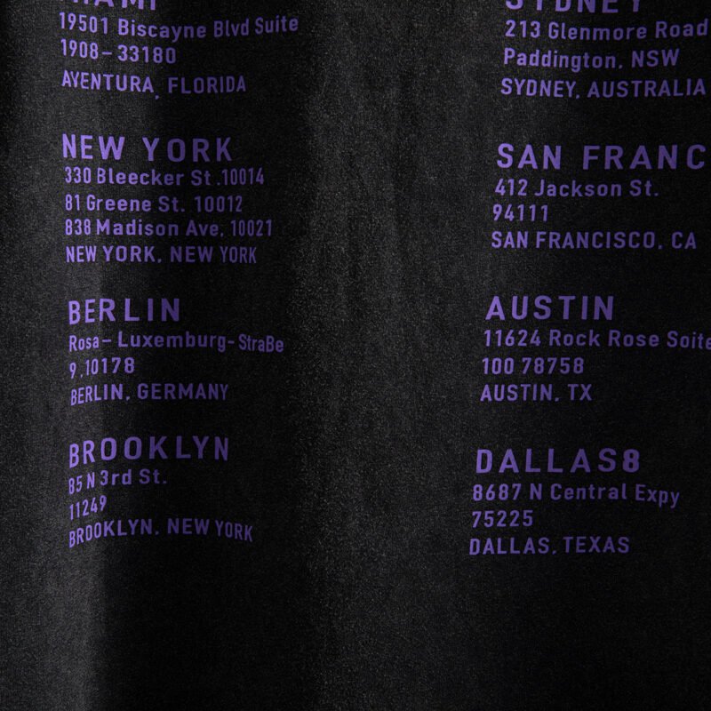 Letters White Ink Digital Print Faded Washed Short Sleeve T-shirt-ABT28BK - 图片 12