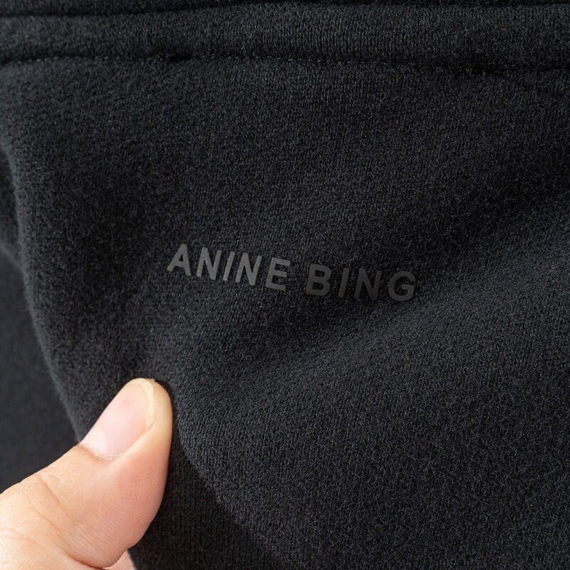 Winter Letter Print Fleece Women's Hooded Sweatshirt-ABS2500BK - 图片 8