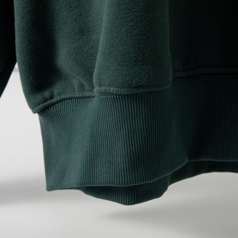 Autumn and Winter Washed Green Fried Eagle Print Fleece Distressed Hooded Sweatshirt-ABS2429GN - 图片 6