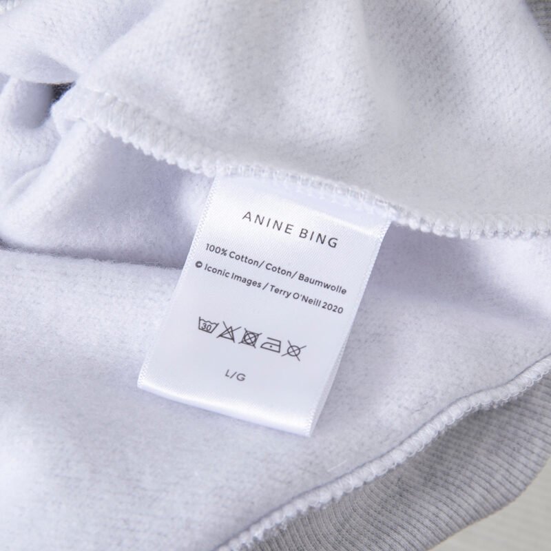Grey Special Embroidery Letters Hand-cranked Embroidery Embroidered Fleece Women's Hooded Sweatshirt-ABS2418GY - 图片 9
