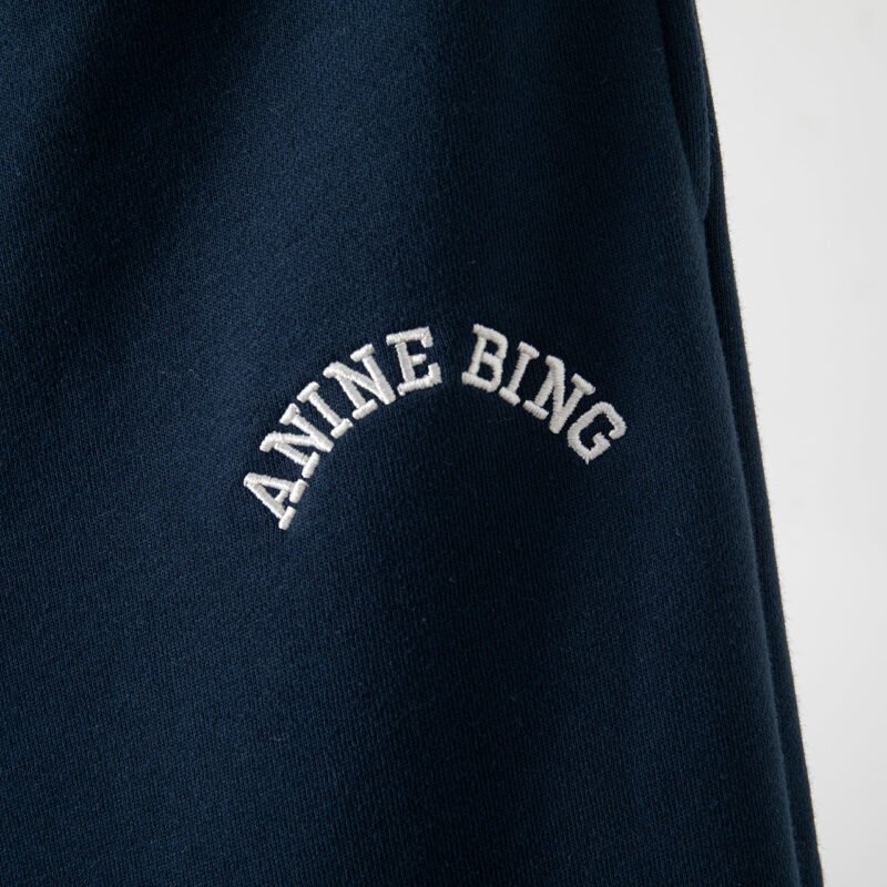 Classic Letter Elastic Waist Sports Pants Plus Fleece Women's Sweatpants-ABP01NB - 图片 5